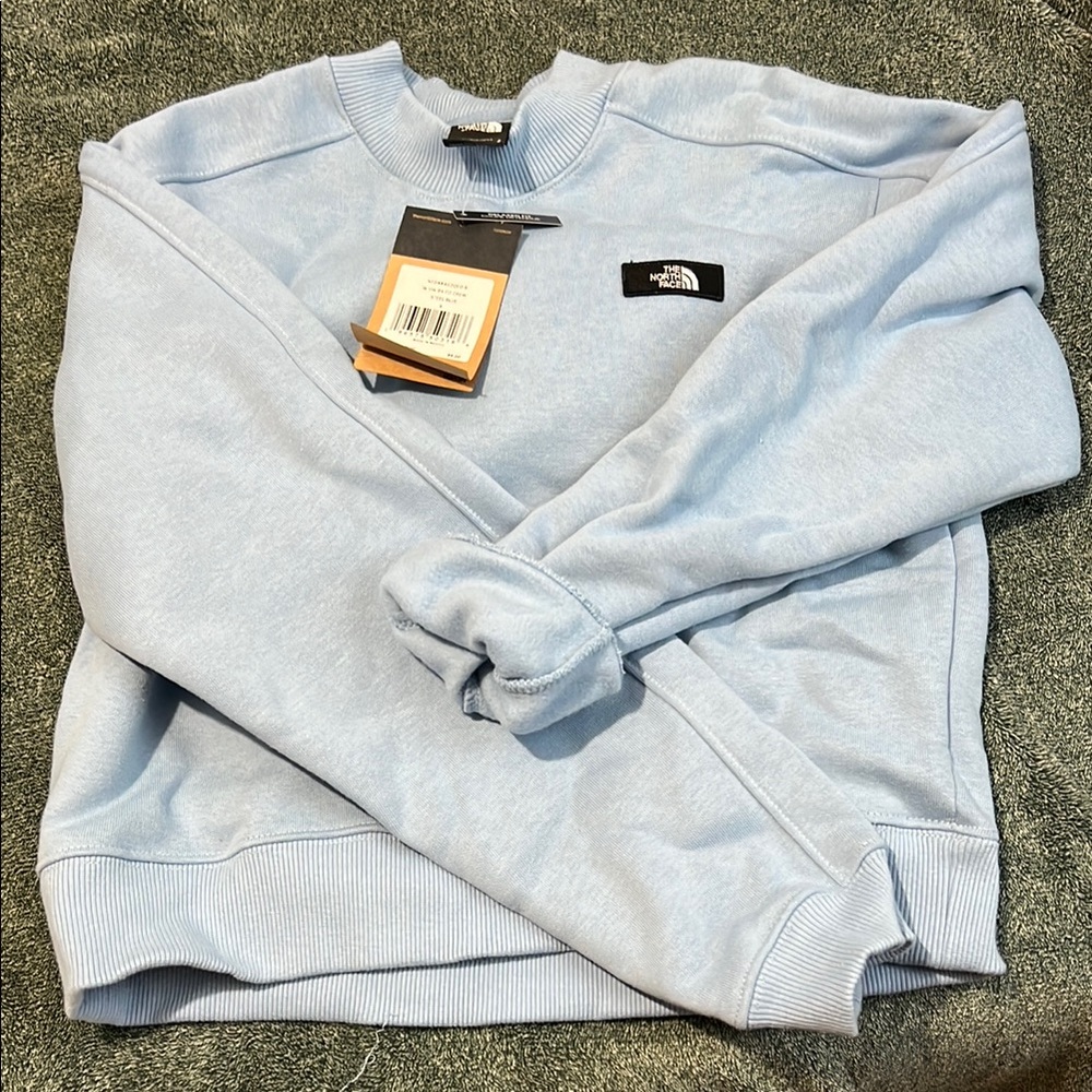 The North Face Blue Crewneck Sweater Soft Fleece